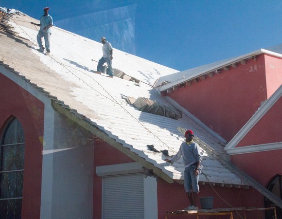 Typical Bermudan roofing