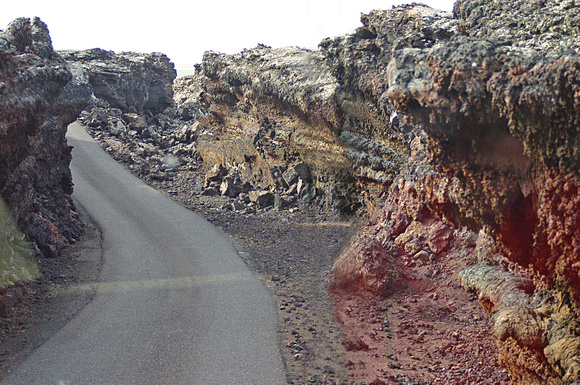 Roadside volcanic rock