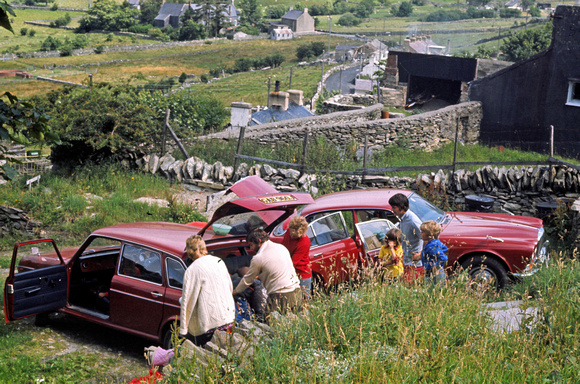 Parking at Cefn Goch - July 1974