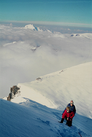 Ian & Brian on final ridge of Wildspitze