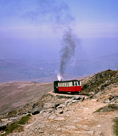 Snowdon train - May 75