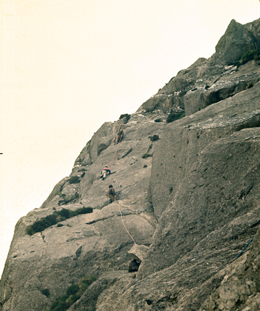Slab Climb on Clogwyn-y-Bustach