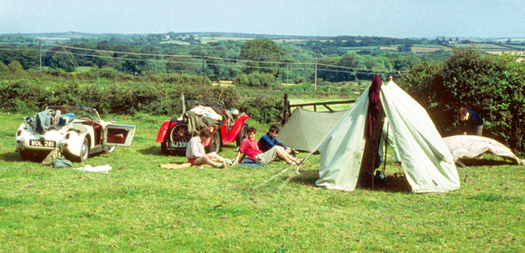 Camping at Gower 1961