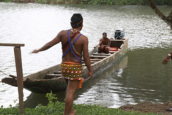 Transport to Indian village near Gatun Lake