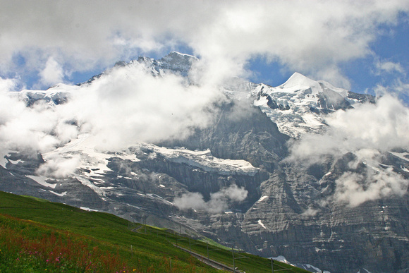 Jungfrau from near Eiger Glacier
