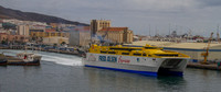 Inter-island ferry leaving the port