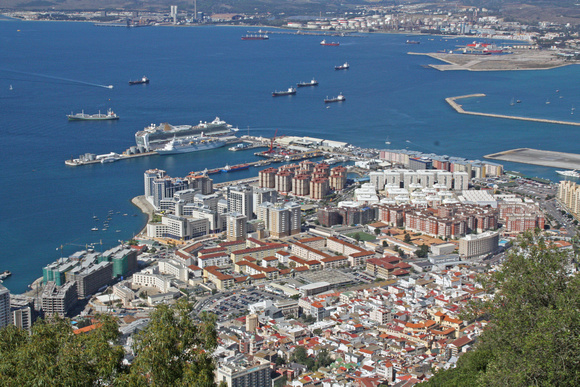 Gibraltar from top cable car station