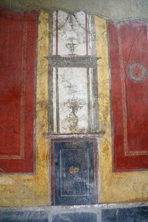 Wall decoration in Pompeii house